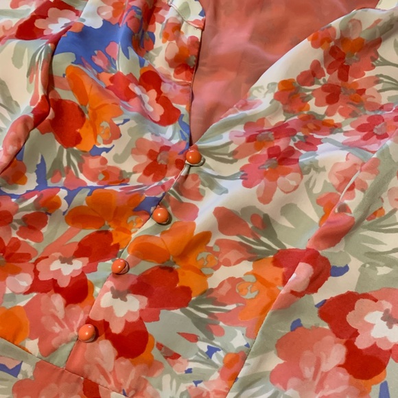 Marybelle Retro Floral Tieback Dress Sz 0x - Picture 8 of 13